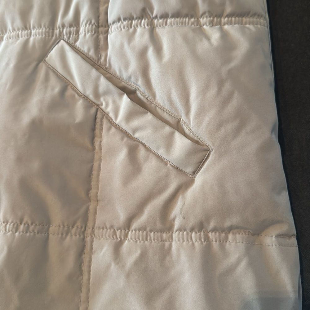 Vintage Beige Hooded Puffer Coat 725 Originals Mid Length Size EU44 (L/XL) *READ - Picture 15 of 15
